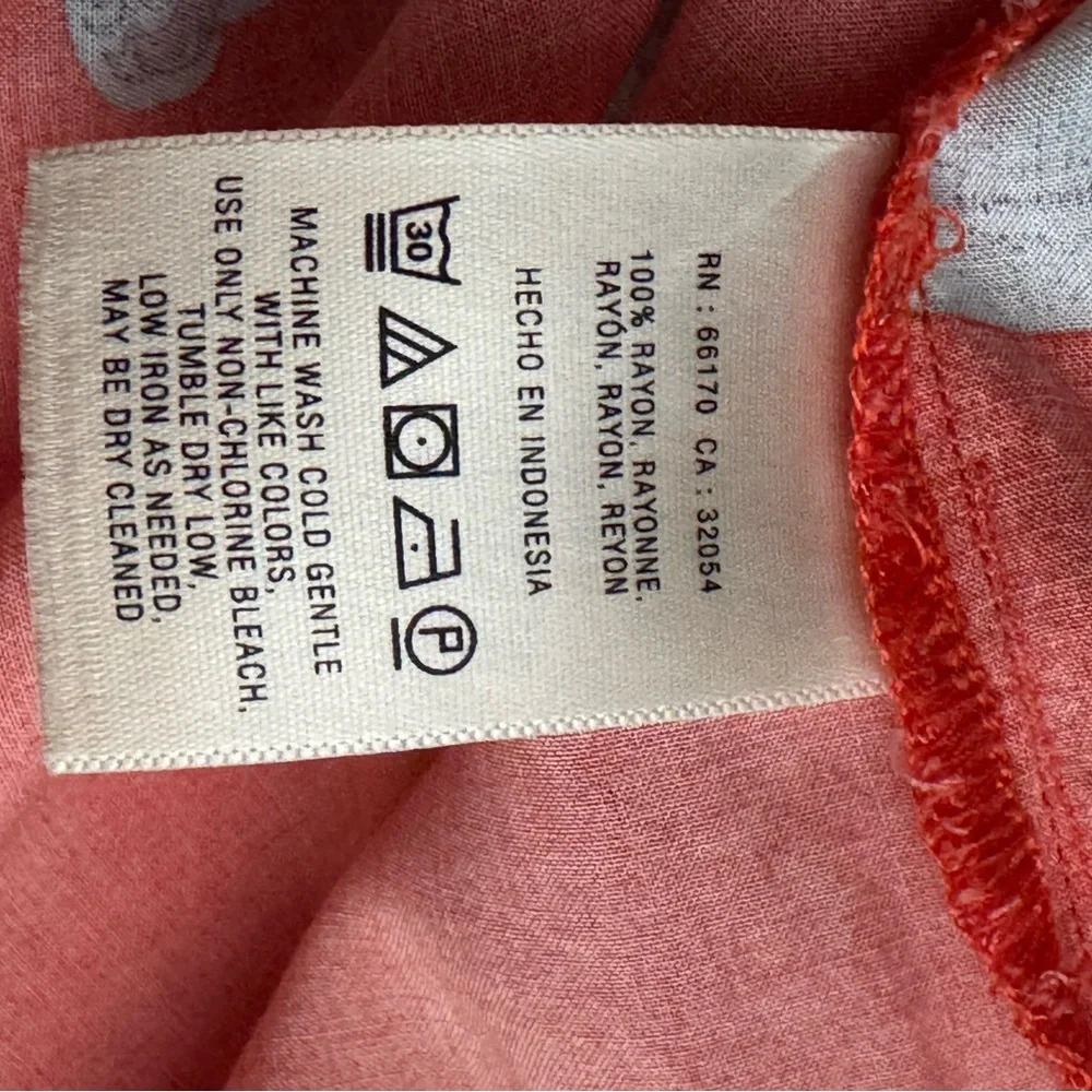 Anthropologie Maeve Red Hat Printmaker Blouse size 6 - Picture 6 of 6